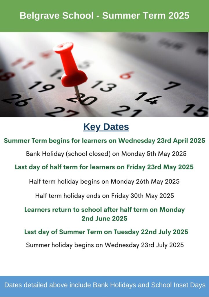 Belgrave School Term Dates Summer 2025